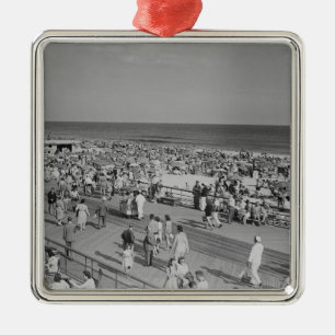 Ornamento De Metal Multidão na praia