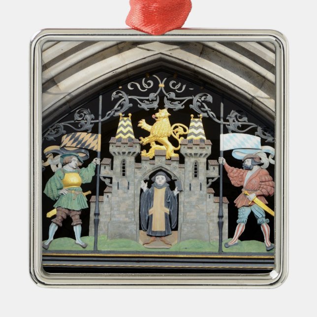 Ornamento De Metal Munique, Alemanha (Frente)