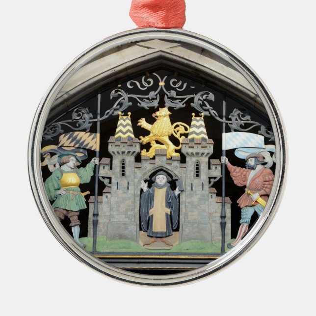 Ornamento De Metal Munique, Alemanha (Frente)