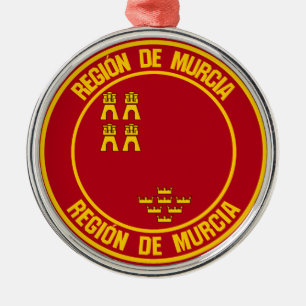 Ornamento De Metal Murcia Round Emblem
