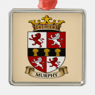Ornamento De Metal Murphy Family Coat of Arms Ornament