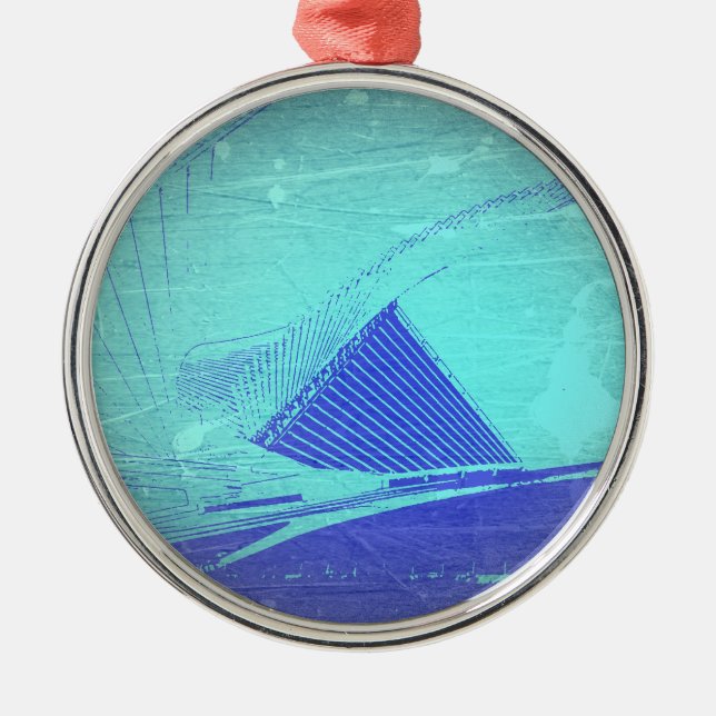 Ornamento De Metal Museu de arte de Milwaukee (Frente)