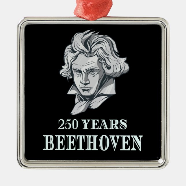 Ornamento De Metal Música - 250 Anos De Ludwig van Beethoven (Frente)