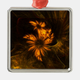 Ornamento De Metal Mystique Garden Abstract Art Square