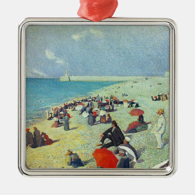 Ornamento De Metal Na praia (Frente)
