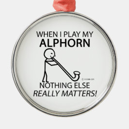 Ornamento De Metal Nada Mais Importa Alphorn