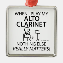 Ornamento De Metal Nada Mais Importa Alto Clarinet