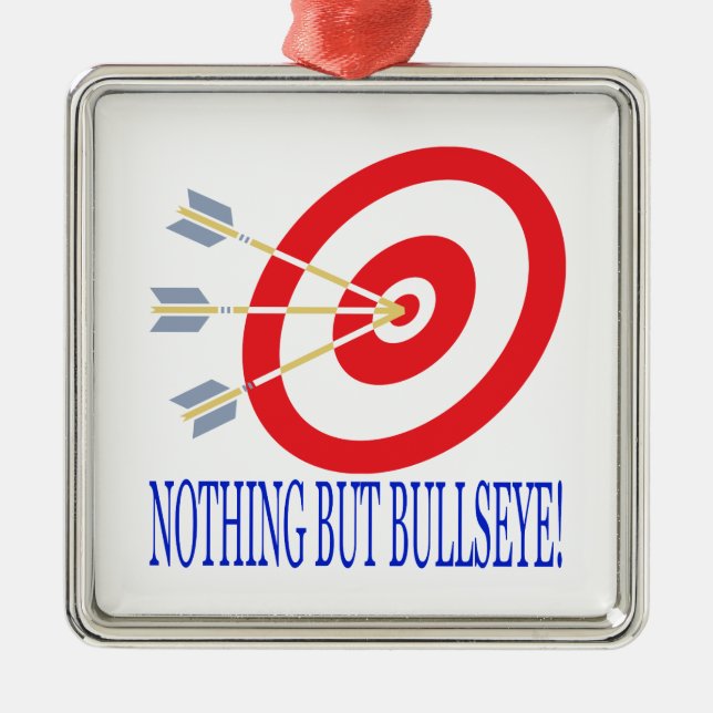 Ornamento De Metal Nada mas Bullseye (Frente)