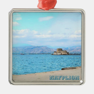 Ornamento De Metal Nafplion Greece Souvenir Ornament