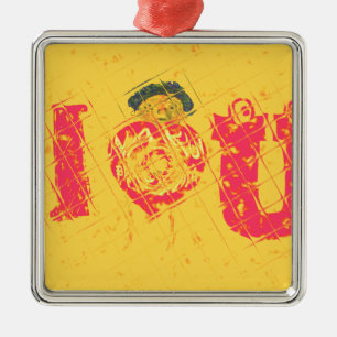 Ornamento De Metal Nakupenda - Eu Amo Um Texto De Palavra Swahili Sig