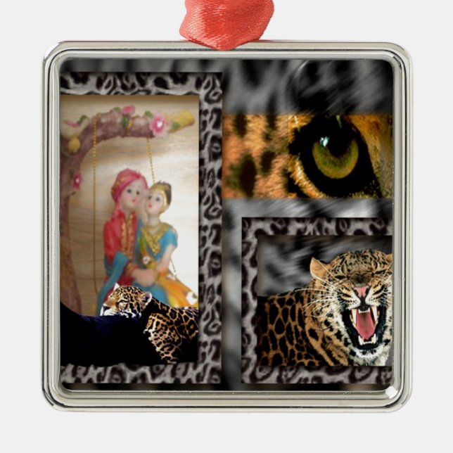 Ornamento De Metal Namorados Herói (Frente)