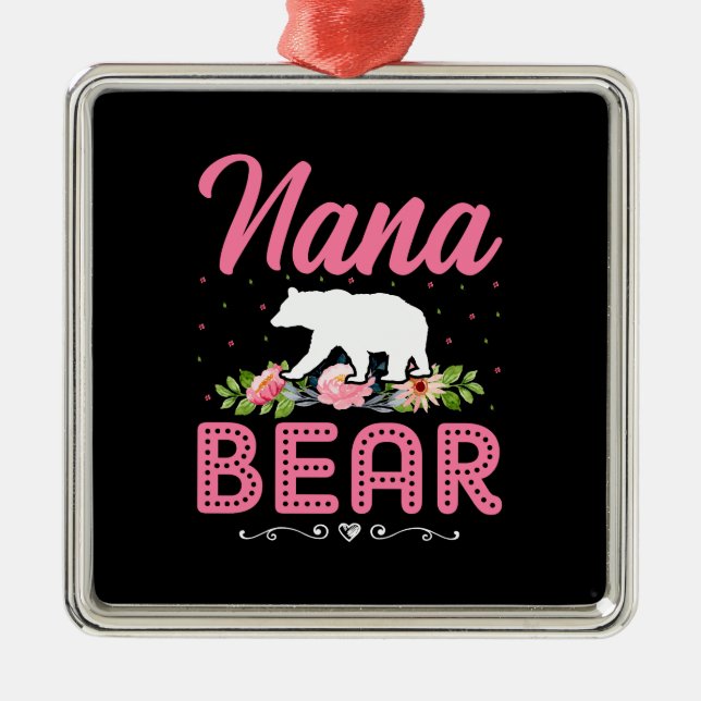 Ornamento De Metal Nana Bear (Frente)