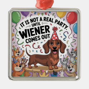 Ornamento De Metal Não É Uma Festa de Verdade Até o Wiener Aparecer