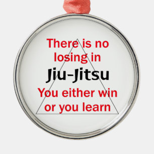 Ornamento De Metal Não perdedor em Jiu Jitsu