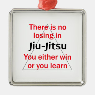 Ornamento De Metal Não perdedor em Jiu Jitsu