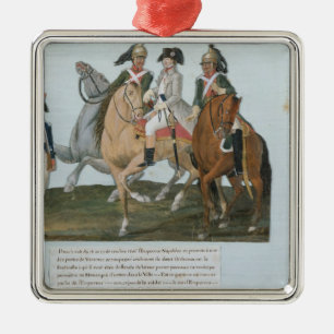 Ornamento De Metal Napoleon Bonaparte e a sentinela de Varsovian