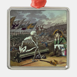 Ornamento De Metal Napoleon e esqueleto, 18o