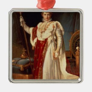 Ornamento De Metal Napoleon nas vestes da coroação, c.1804