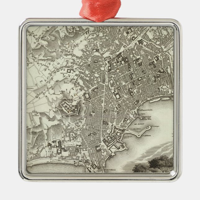 Ornamento De Metal Nápoles, Italia (Frente)