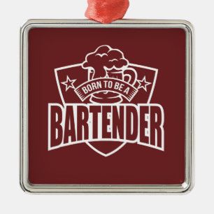 Ornamento De Metal Nascer de ser um barman
