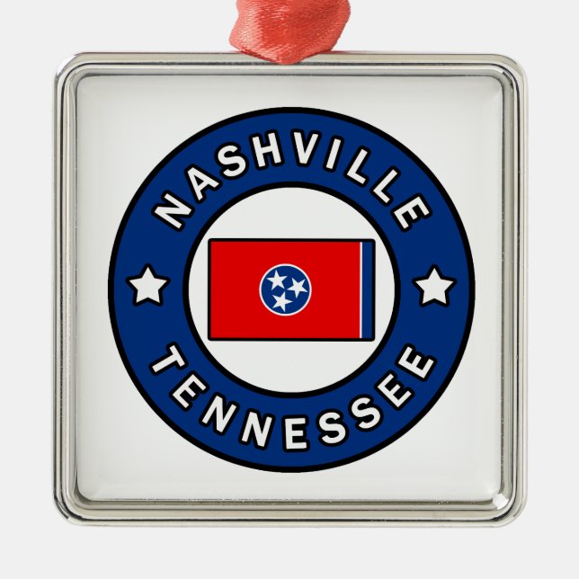 Ornamento De Metal Nashville Tennessee (Frente)