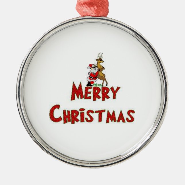 Ornamento De Metal Natal (Frente)