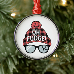 Ornamento De Metal Natal Ah, Fudge Férias de Natal Piada de Férias 