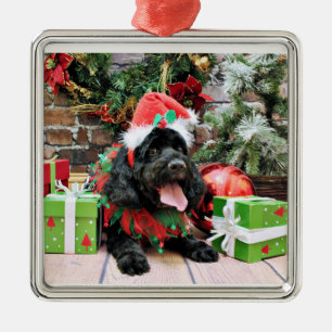 Ornamento De Metal Natal - Cockapoo - Jack