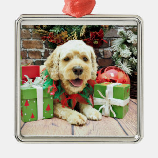 Ornamento De Metal Natal - Cockapoo - tanoeiro