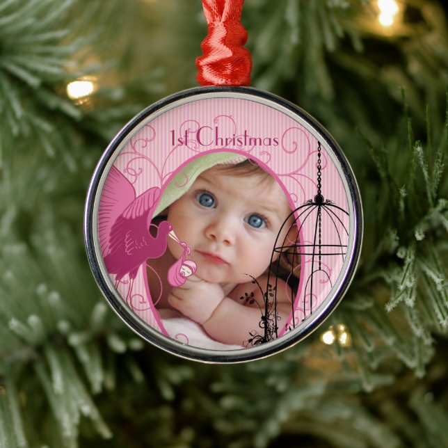 Ornamento De Metal Natal de 1rua Foto de Birdcage (Árvore)
