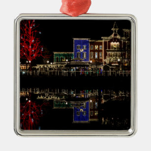 Ornamento De Metal Natal de Aterrissagem com Bombeiros