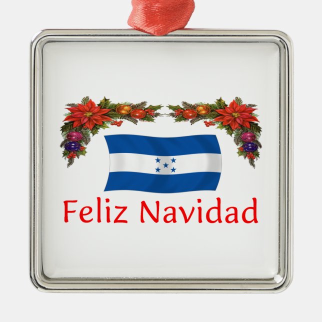 Ornamento De Metal Natal de Honduras (Frente)