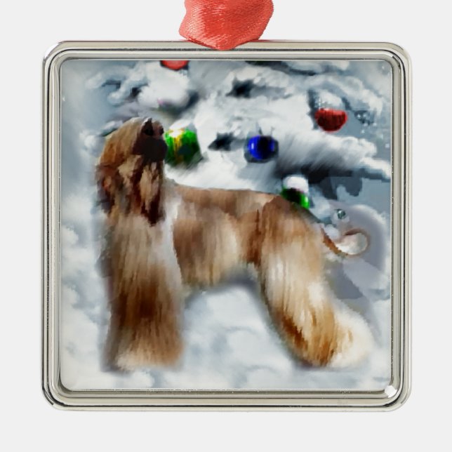 Ornamento De Metal Natal do Caça Afegão (Frente)