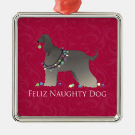 Ornamento De Metal Natal do Caça Afegão