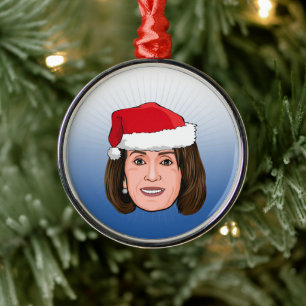 Ornamento De Metal Natal do NANCY PELOSI