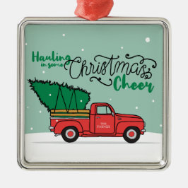 Ornamento De Metal Natal em campo de papais noeis - Natal em campo