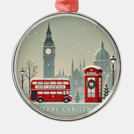 Ornamento De Metal Natal em Londres | Big Ben & Festive London