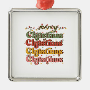 Ornamento De Metal Natal feliz para o Xmas