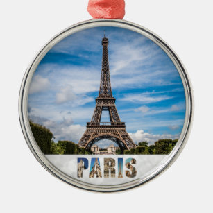 Ornamento De Metal Natal para Viagem da Torre Eiffel de Paris