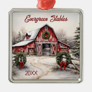 Ornamento De Metal Natal Russo do Inverno Personalizado