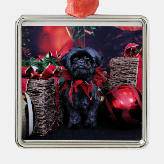 Ornamento De Metal Natal - Shih Tzu - Lily