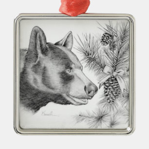 Ornamento De Metal Natal-Urso-Feliz Natal