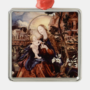 ORNAMENTO DE METAL NATIVIDADE COM LILLES BRANCO - MÁGICA DO NATAL