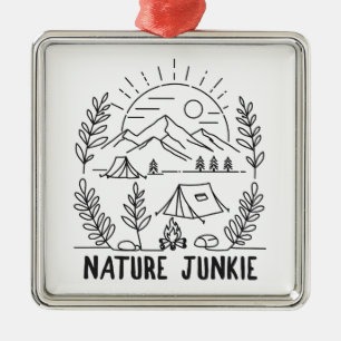 Ornamento De Metal Nature Junkie