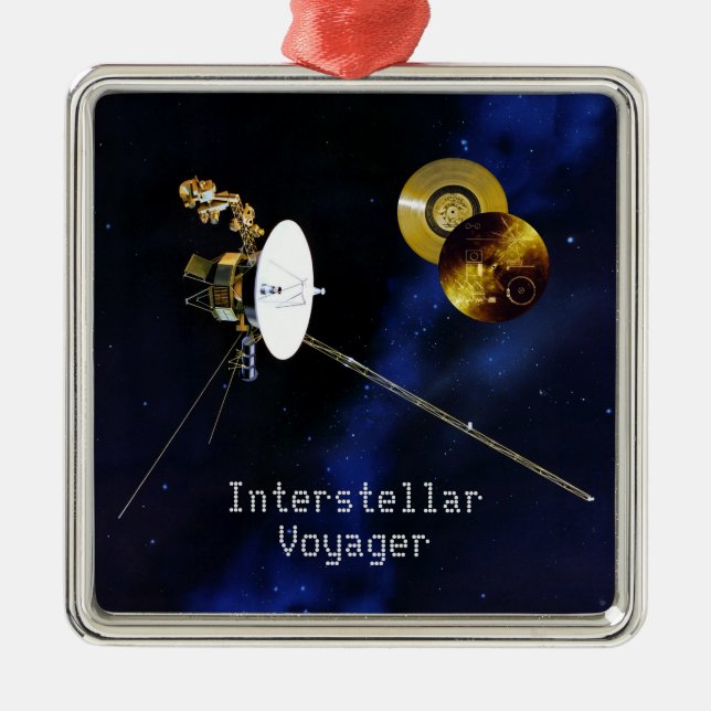 Ornamento De Metal Nave Espacial Interestelar Voyager (Frente)