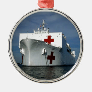 Ornamento De Metal Navio de hospital do compaixão de USNS