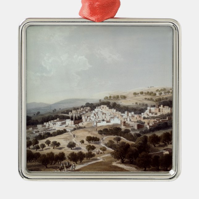 Ornamento De Metal Nazareth, gravado por Terry (Frente)