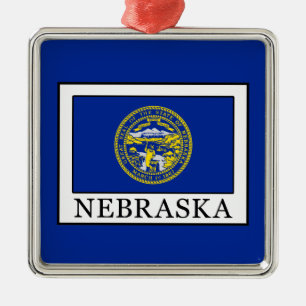 Ornamento De Metal Nebraska