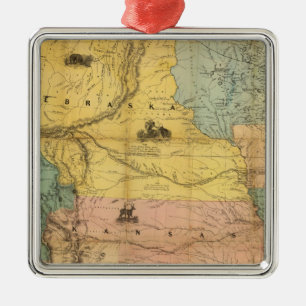 Ornamento De Metal Nebraska e Kansas 2