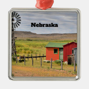 Ornamento De Metal Nebraska, fotografia de paisagem cênica, 